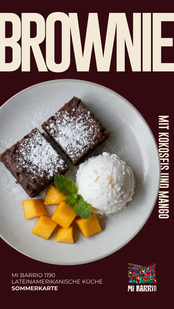 Story-Design für die Sommerkarte: Brownie