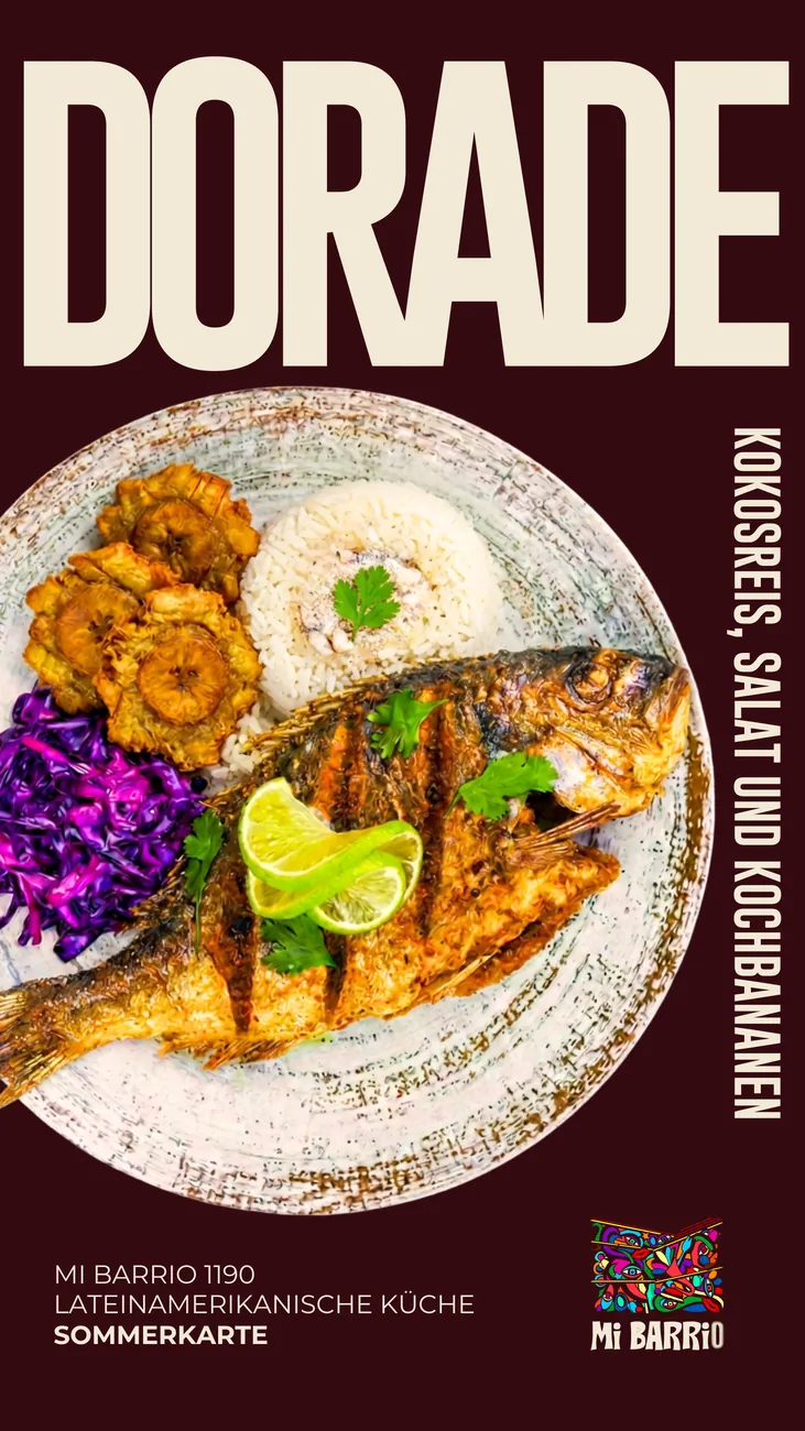 Story-Design für die Sommerkarte: Dorade